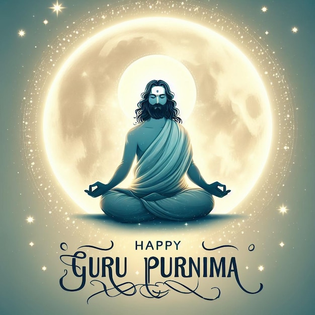 This attractive beautiful design is created for Happy Guru Purnima