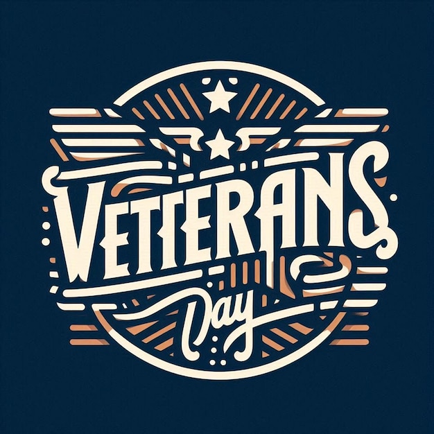 Photo this beautiful design is created for happy veterans day