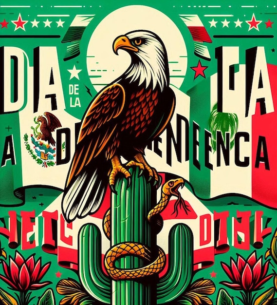 Photo this beautiful design is designed for celebrating mexican independence day