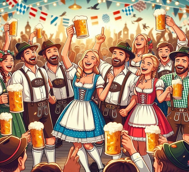 This beautiful design is designed for Oktoberfest festival