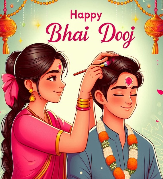 This Beautiful design is made for Happy Bhai Dooj