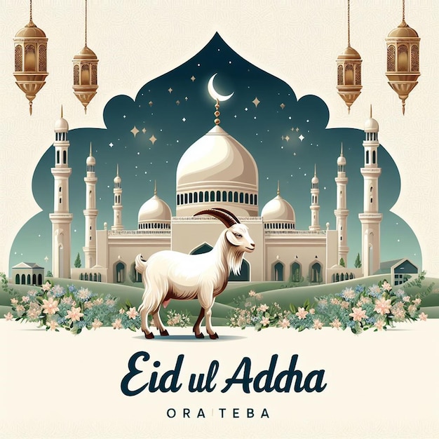 This beautiful design is made for the Islamic mega event Eid ul Adha