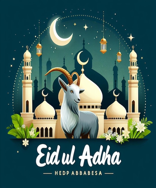 This beautiful design is made for the Islamic mega event Eid ul Adha