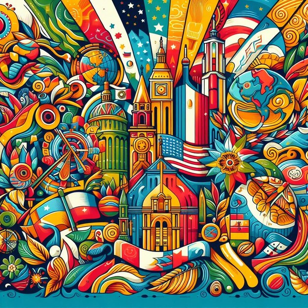 This beautiful design is Made for Pan American Day