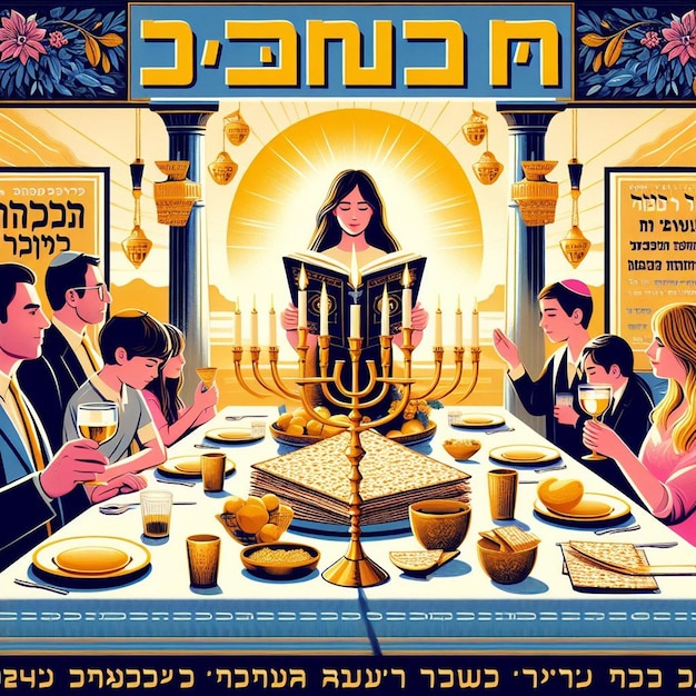 This beautiful design is made for the Passover event