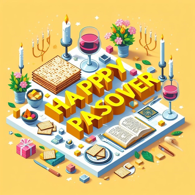 Photo this beautiful design is made for the passover event