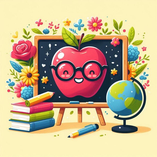 Photo this beautiful illustration is illustrate for happy teachers day