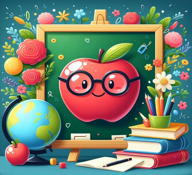 This beautiful illustration is illustrate for Happy Teachers Day