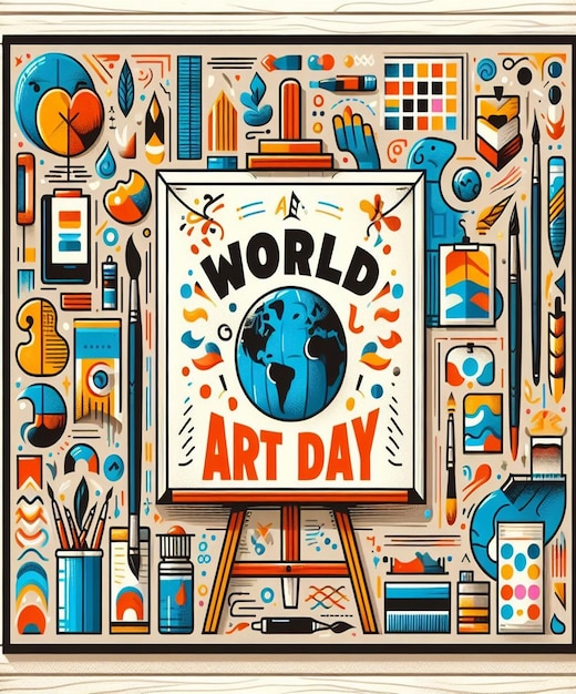 This beautiful illustration was created for Word Art Day