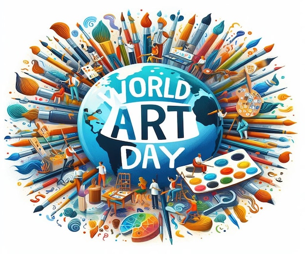 This beautiful illustration was created for Word Art Day