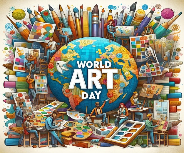 This beautiful illustration was created for Word Art Day