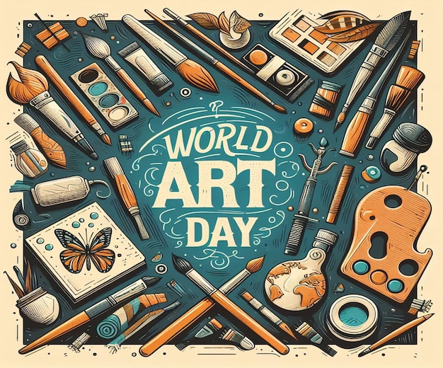 This beautiful illustration was created for Word Art Day