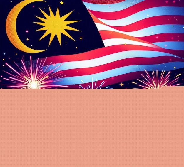 Photo this beautiful image is generated for malaysia independence day