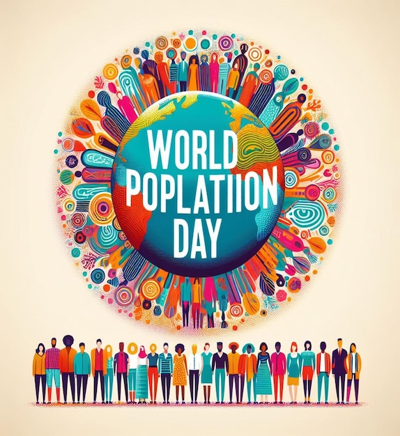 This Beautiful and luxurious image is Generated for World Population Day