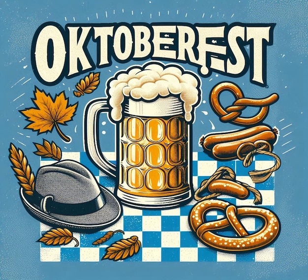 This beautiful party illustration is illustrate for Oktoberfest festival