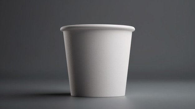 This blank ice cream paper cup mockup is perfect for showcasing your own designs