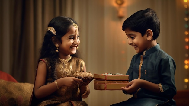 This candid snapshot showcases the unbreakable bond between a brother and sister on Raksha Bandhan