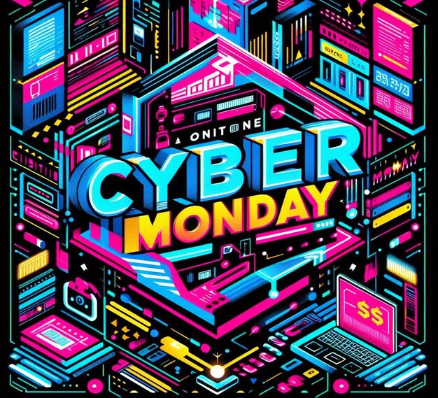 Photo this design is created for cyber monday