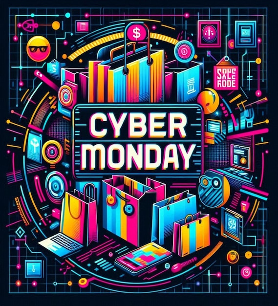 Photo this design is created for cyber monday