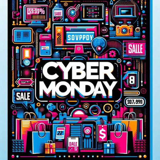 Photo this design is created for cyber monday