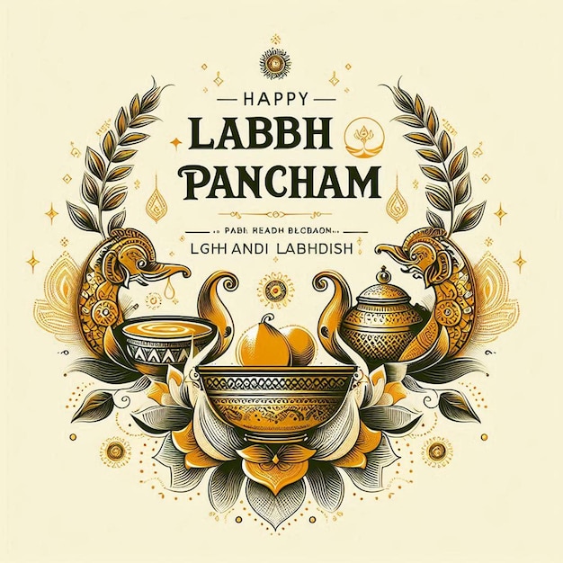 Photo this design is created for labh pancham