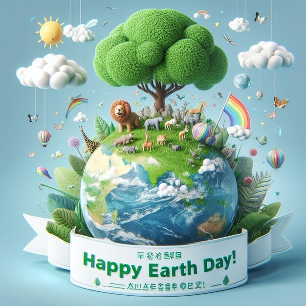 This design is made for different days like Earth Day World Environment Day