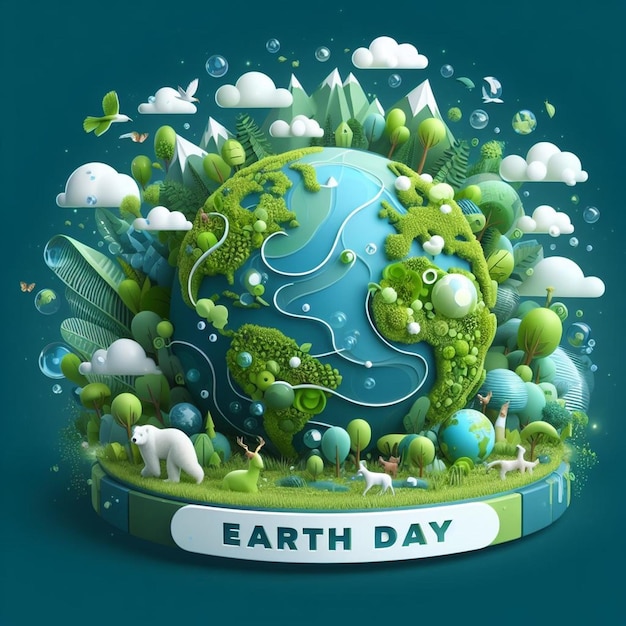 This design is made for different days like Earth Day World Environment Day