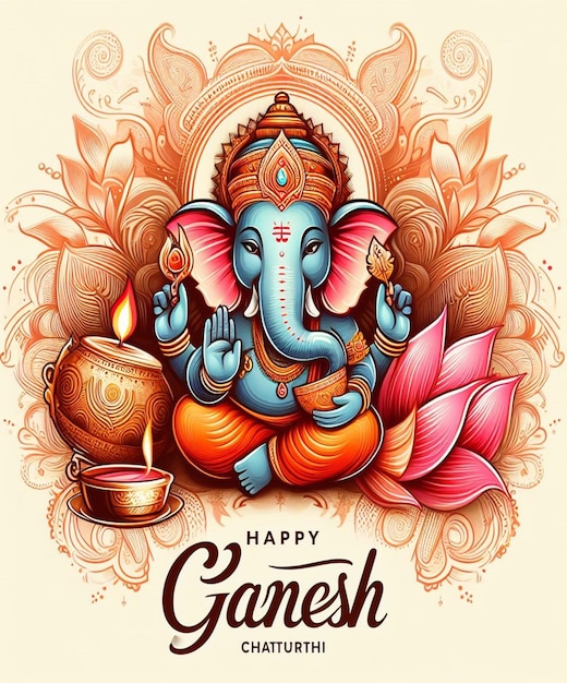 This design is made for happy ganesh chaturth event