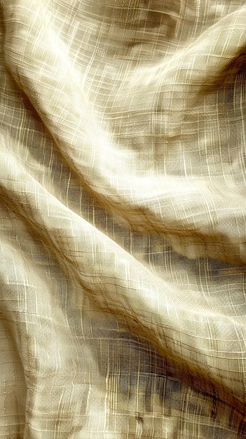 This detailed image showcases the intricate textures and subtle patterns of a beige fabric