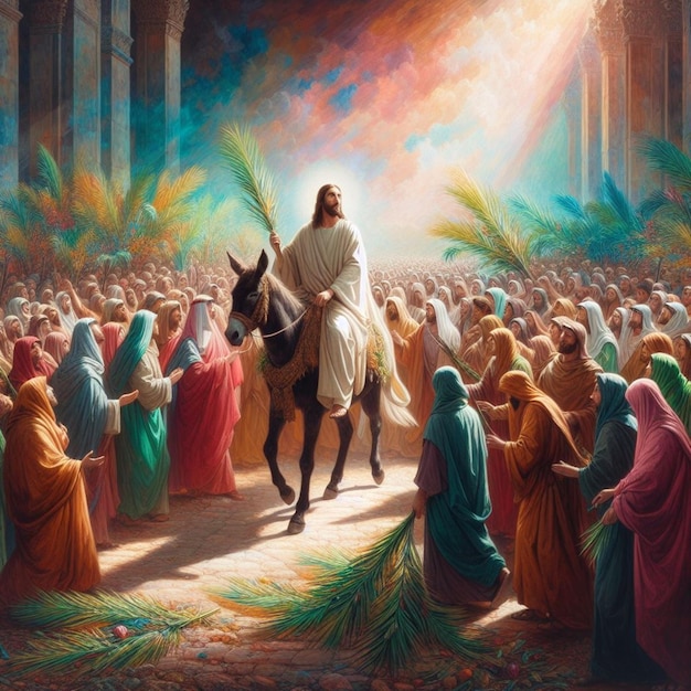 This illustration was created for the Palm Sunday event