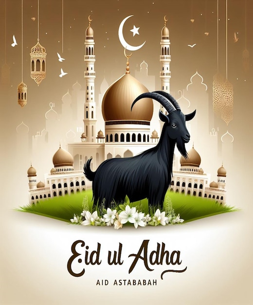 This image is created for Islamic events like Eid ul Adha