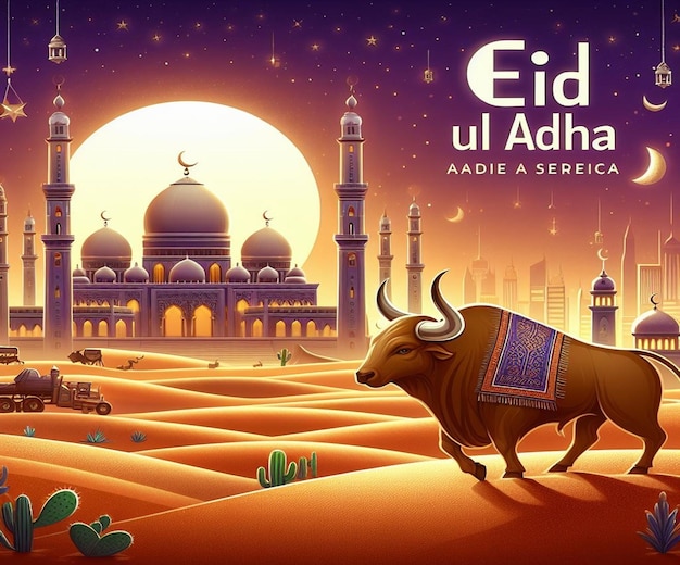 This image is created for Islamic events like Eid ul Adha