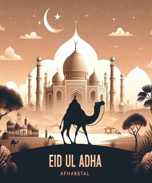 This image is created for Islamic events like Eid ul Adha