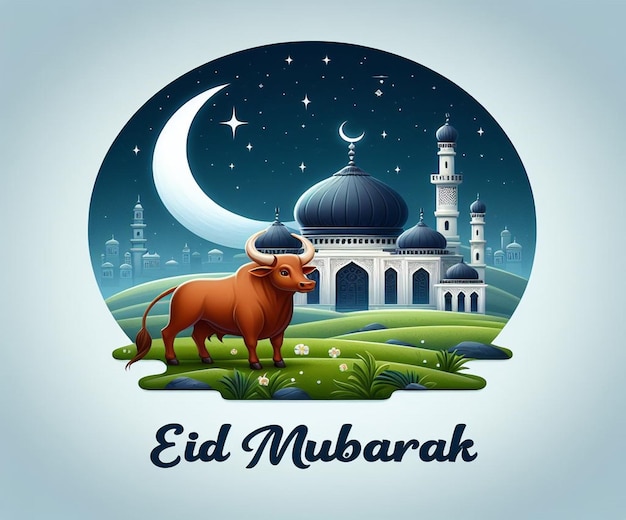 This image is created for Islamic events like Eid ul Adha