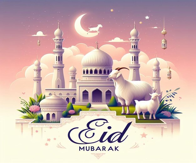 This image is created for Islamic events like Eid ul Adha