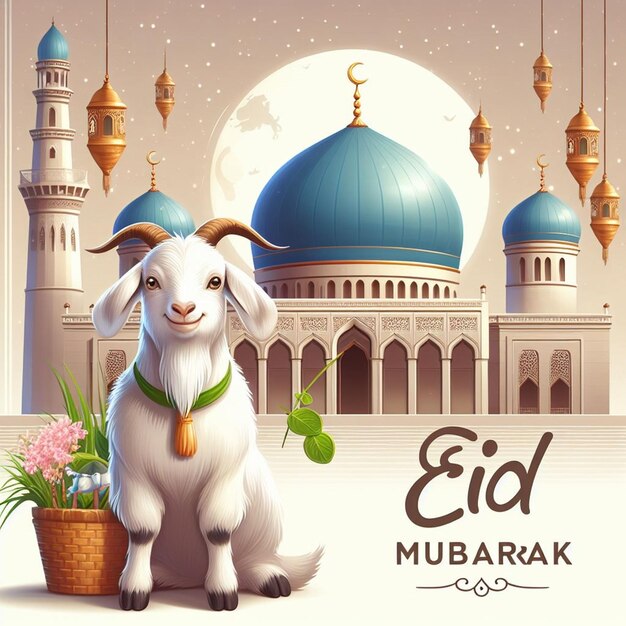 This image is created for Islamic events like Eid ul Adha