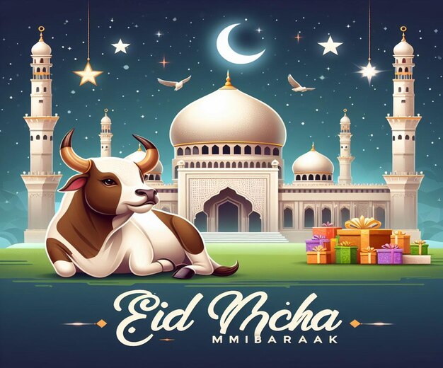 This image is created for Islamic events like Eid ul Adha