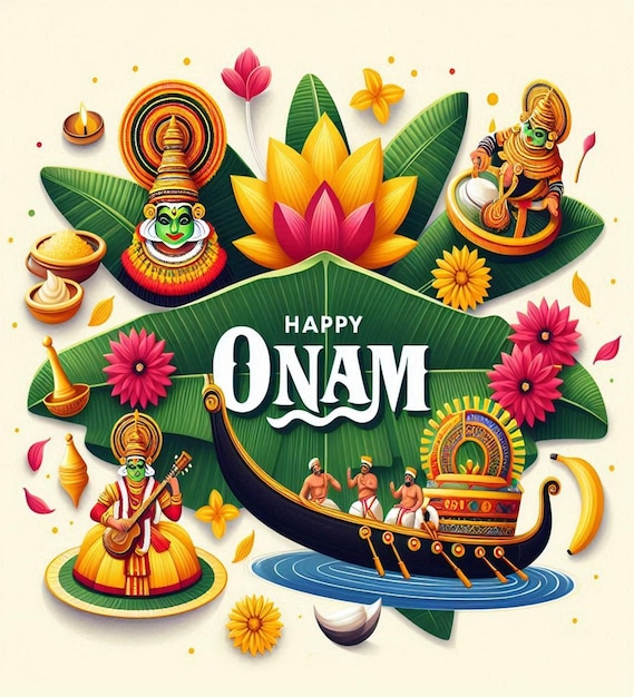 Photo this image is generated for indian festival happy onam