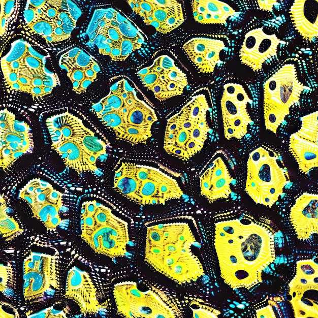 Photo this image shows a colorful and intricate patterned fabric