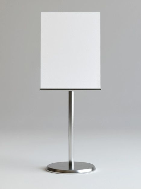 Photo this is a 3d rendering of a floor standing sign holder that is designed with curved totem poster lights