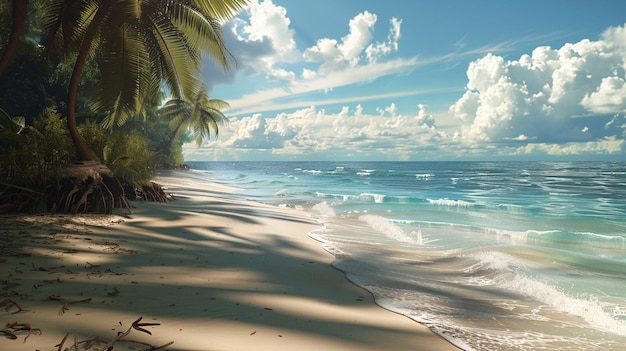 This is beautiful tropical beach Generate Ai