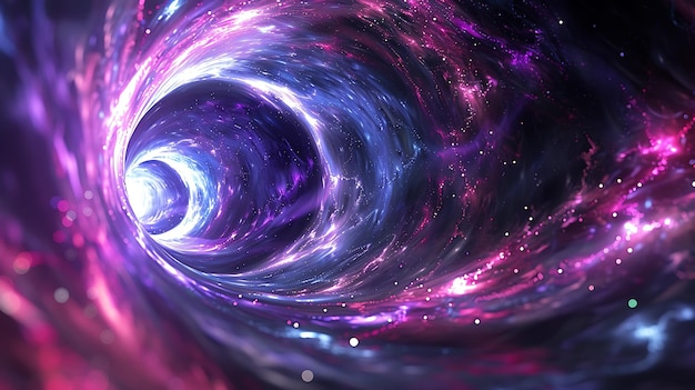 This is an image of a glowing spiraling tunnel