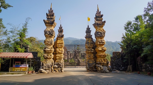 This is a Photo of a Gate Consisting of Three Panels