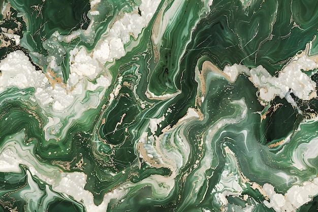 This is a wallpaper of green and white marble high quality high resolution