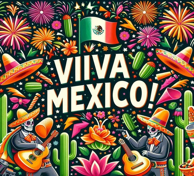 Photo this joyful illustration is illustrated to celebrate mexican independence day