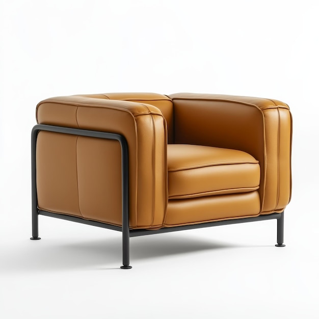 This stylish armchair features sleek lines and premium materials for contemporary decor