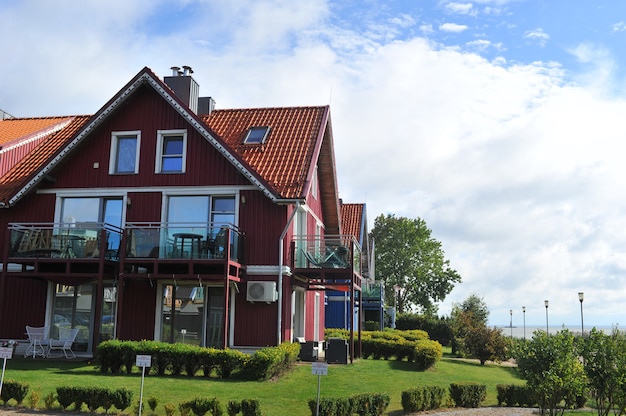 Thomas Mann summer house, old Lithuanian traditional wooden house in Nida