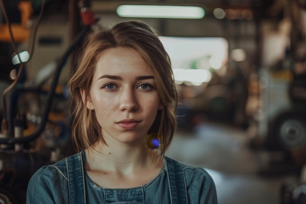 Thoughtful young woman with blonde hair