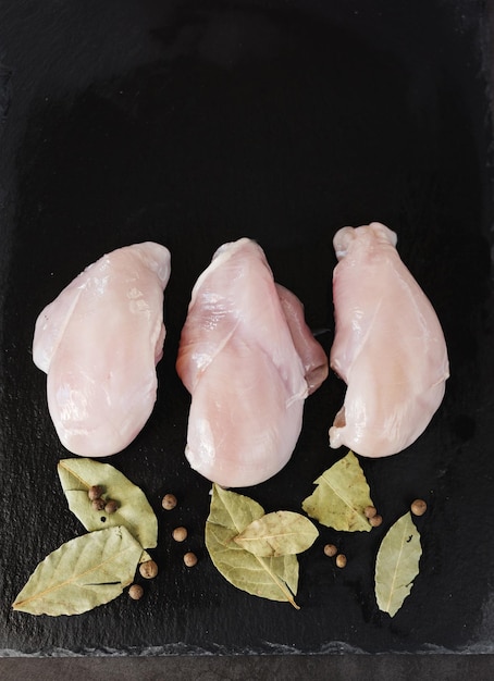 Three chicken breasts