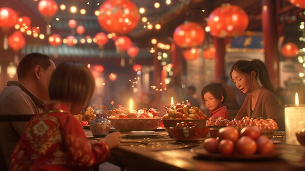 Photo three children sit at a table with a candle in the middle of it